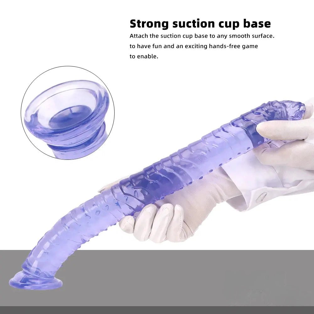 Ribbed Veined Realistic Dildo - Lifelike Veined Dildo