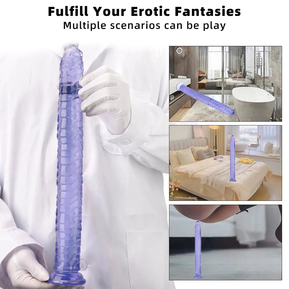 Ribbed Veined Realistic Dildo - Lifelike Veined Dildo