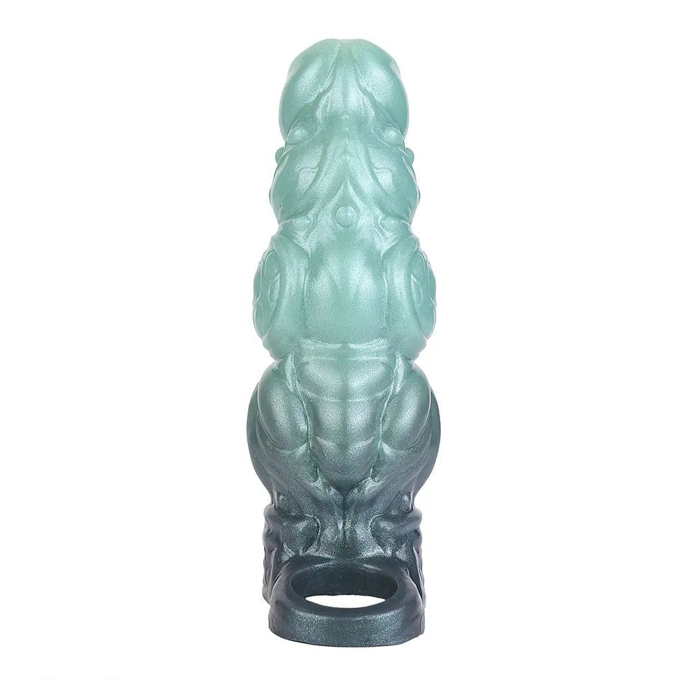 Ribbed Wearable Silicone Dildo - Realistic Silicone Dildo