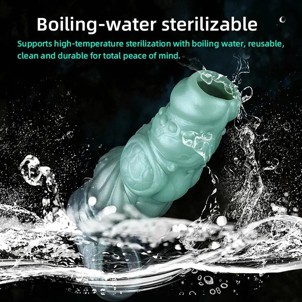 Ribbed Wearable Silicone Dildo - Realistic Silicone Dildo