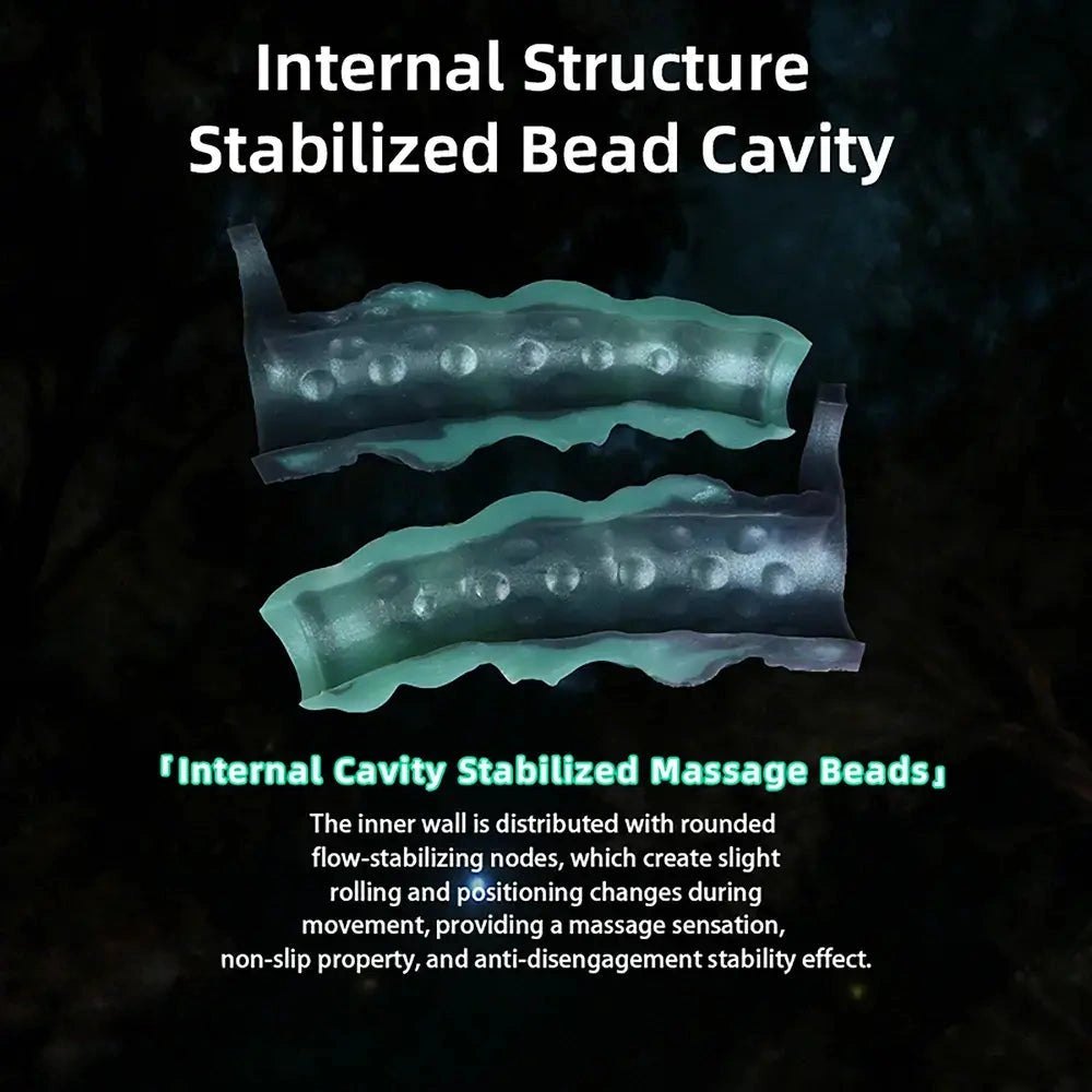 Ribbed Wearable Silicone Dildo - Realistic Silicone Dildo