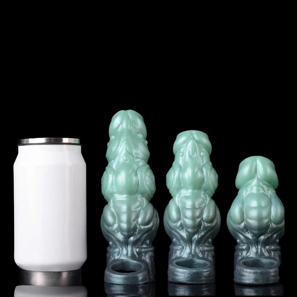 Ribbed Wearable Silicone Dildo - Realistic Silicone Dildo