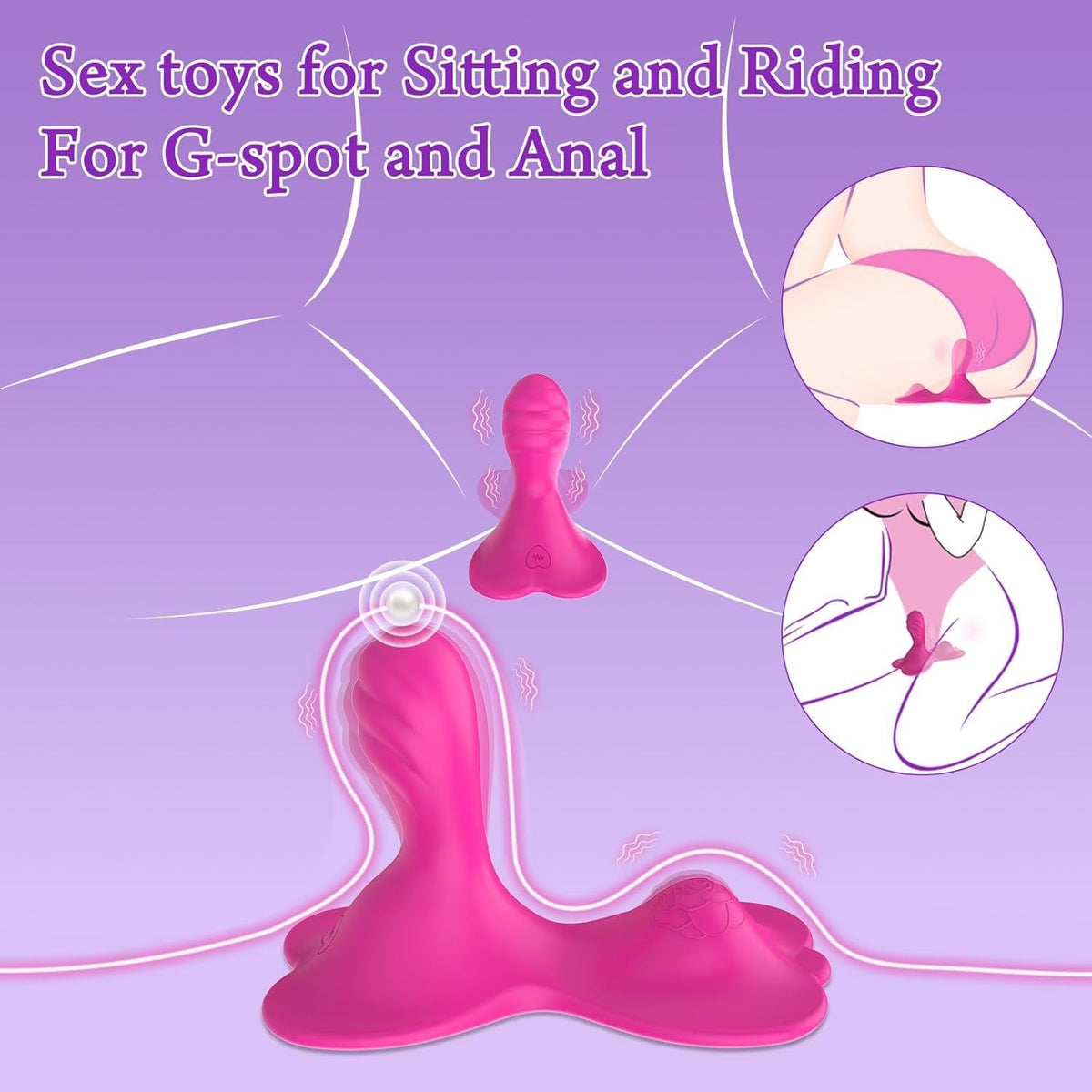 Ride-On Butterfly G-Spot Vibrator - App Controlled Toy