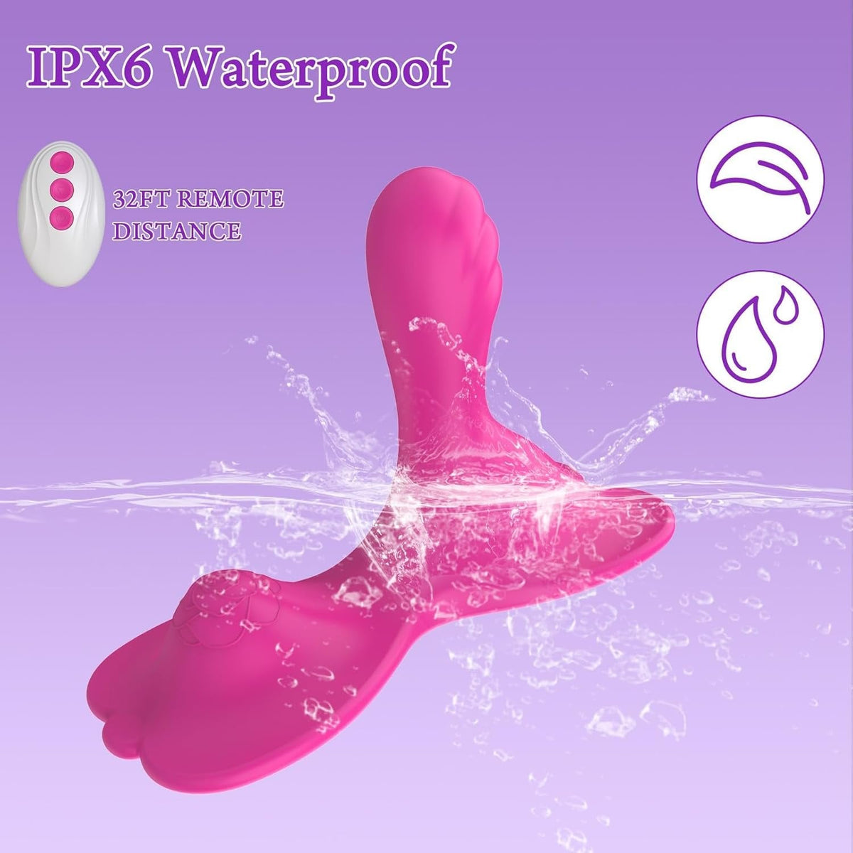 Ride-On Butterfly G-Spot Vibrator - App Controlled Toy