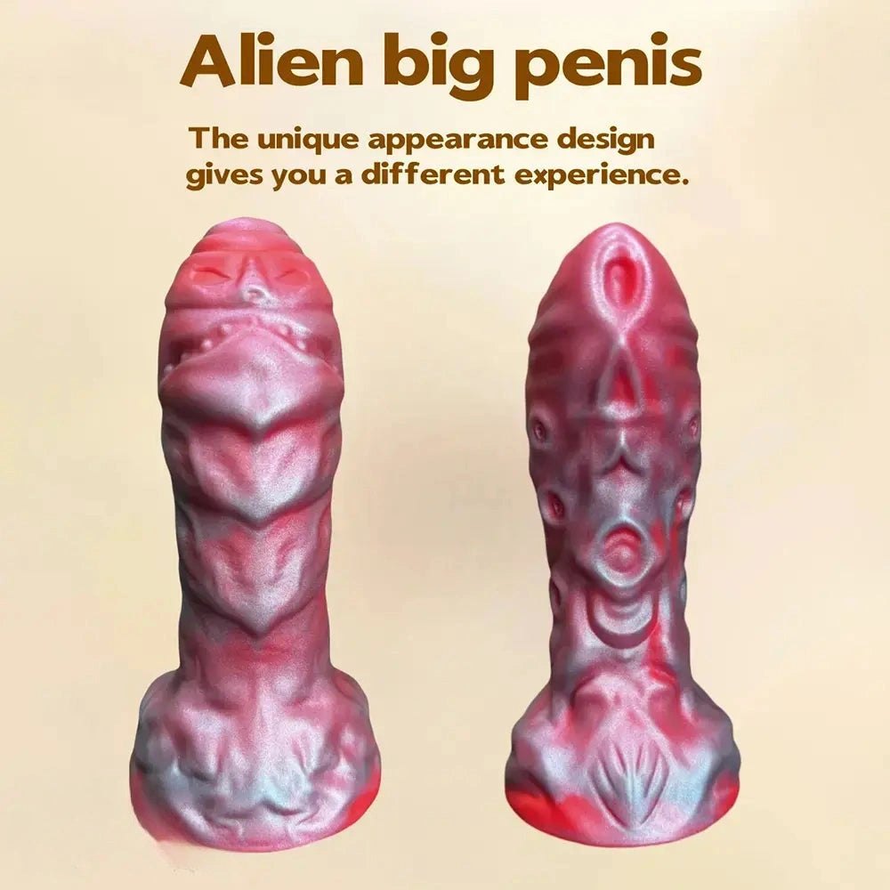 Ridged Alien Creature Fantasy Dildo - Giant Fantasy Dildo