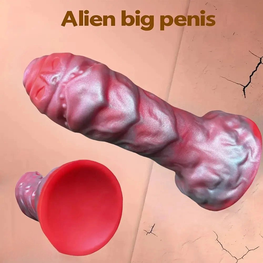 Ridged Alien Creature Fantasy Dildo - Giant Fantasy Dildo