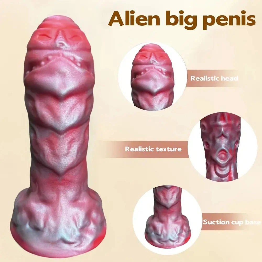 Ridged Alien Creature Fantasy Dildo - Giant Fantasy Dildo