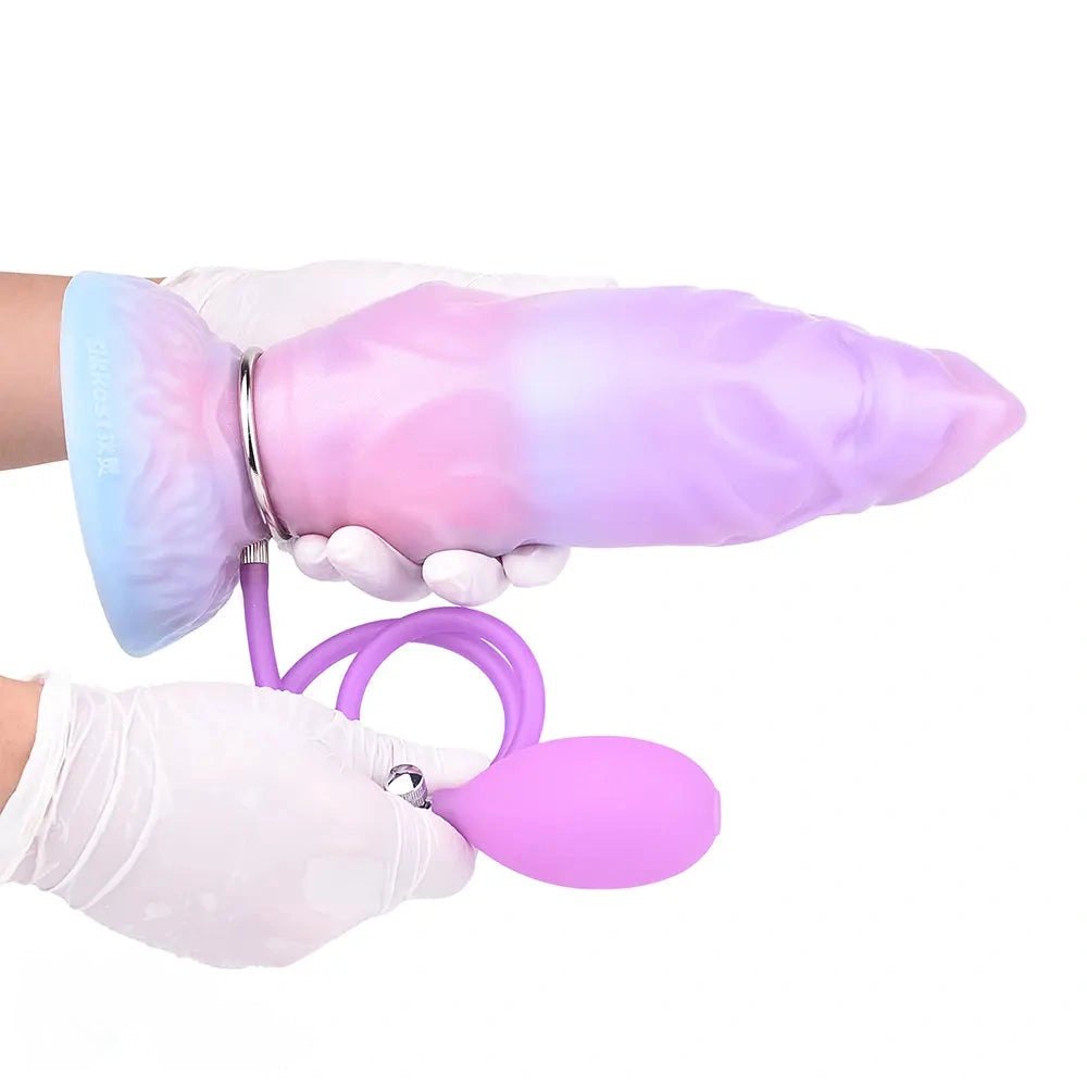 Ridged Alien Fantasy Dildo 9.8in - Silicone Suction Cup Dildo