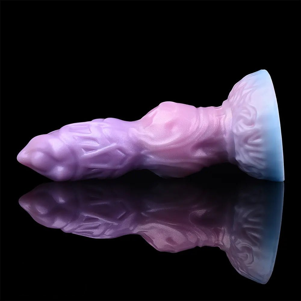 Ridged Alien Fantasy Dildo 9.8in - Silicone Suction Cup Dildo