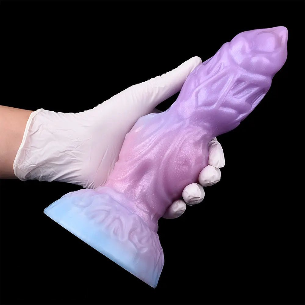Ridged Alien Fantasy Dildo 9.8in - Silicone Suction Cup Dildo