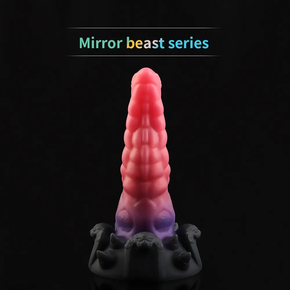 Ridged Cone Fantasy Dildo - Big Silicone Fantasy Dildo