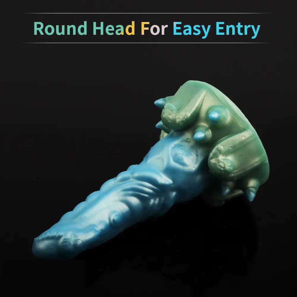 Ridged Cone Fantasy Dildo - Big Silicone Fantasy Dildo