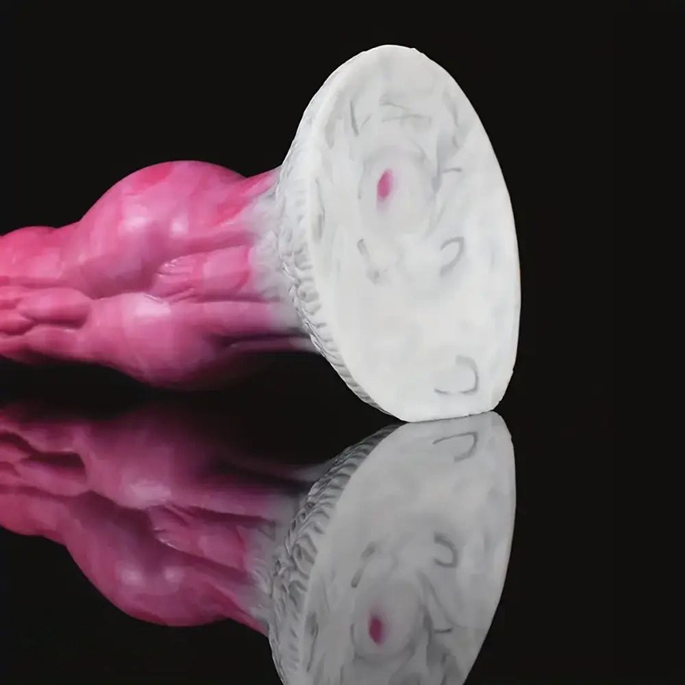 Ridged Dog Knot Dildo 7.28in - Knotted Animal Dildo