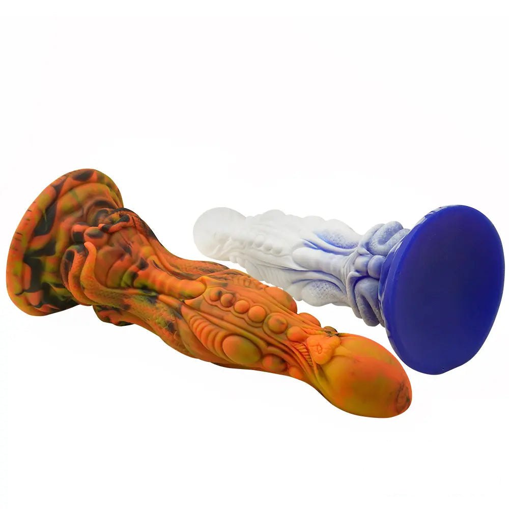 Ridged Dragon Fantasy Silicone Dildo - Dragon Dildo
