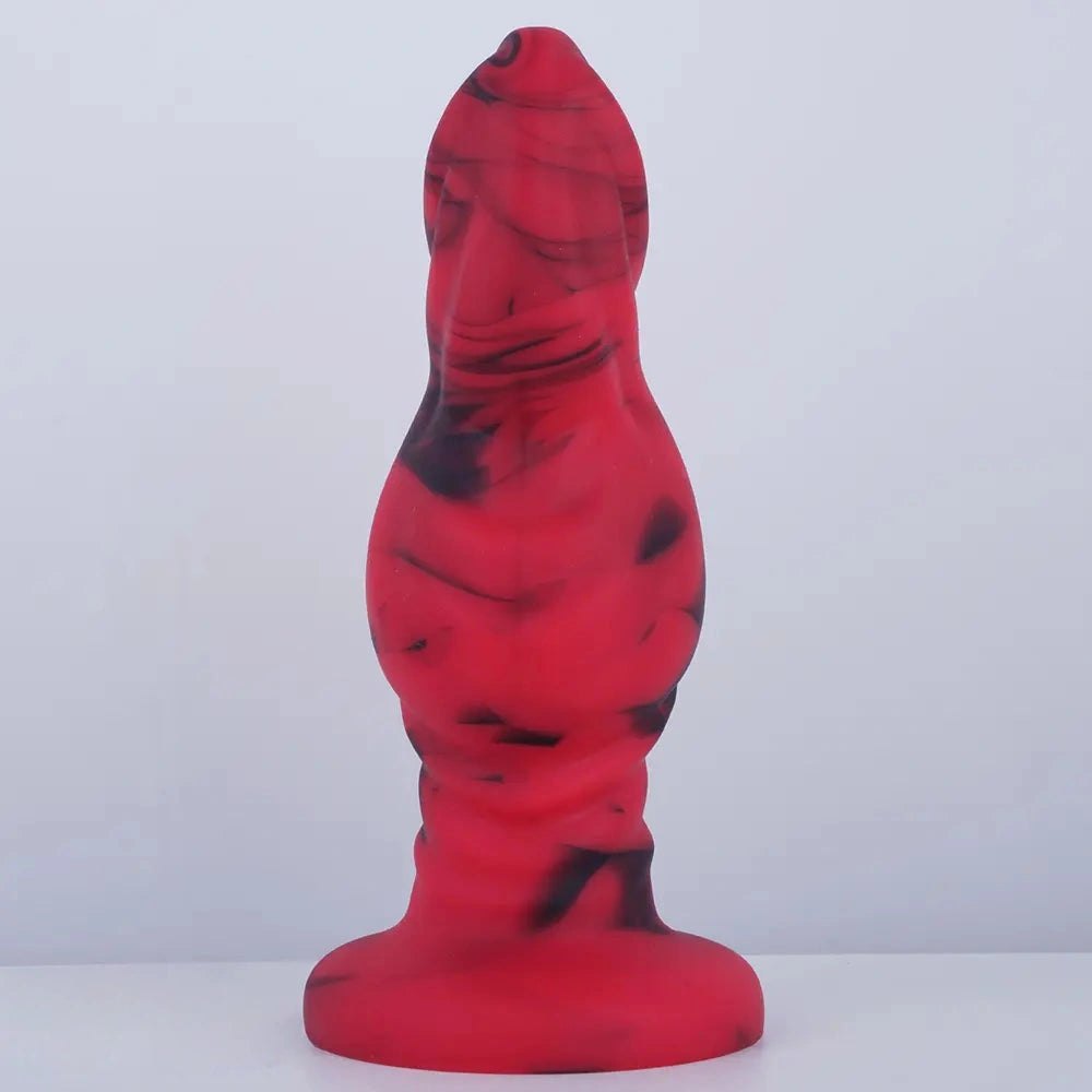 Ridged Fantasy Couples Dildo - Mixed Fantasy Suction Dildo
