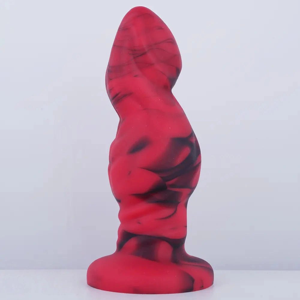 Ridged Fantasy Couples Dildo - Mixed Fantasy Suction Dildo