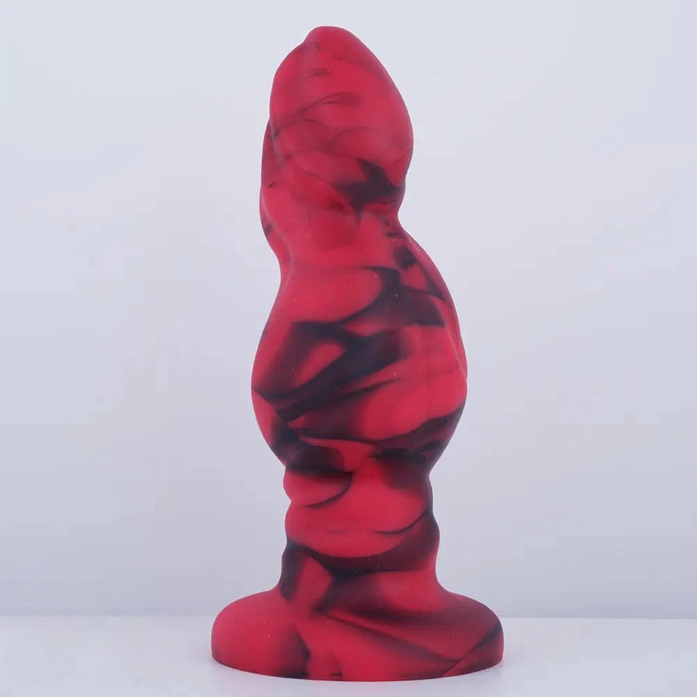 Ridged Fantasy Couples Dildo - Mixed Fantasy Suction Dildo