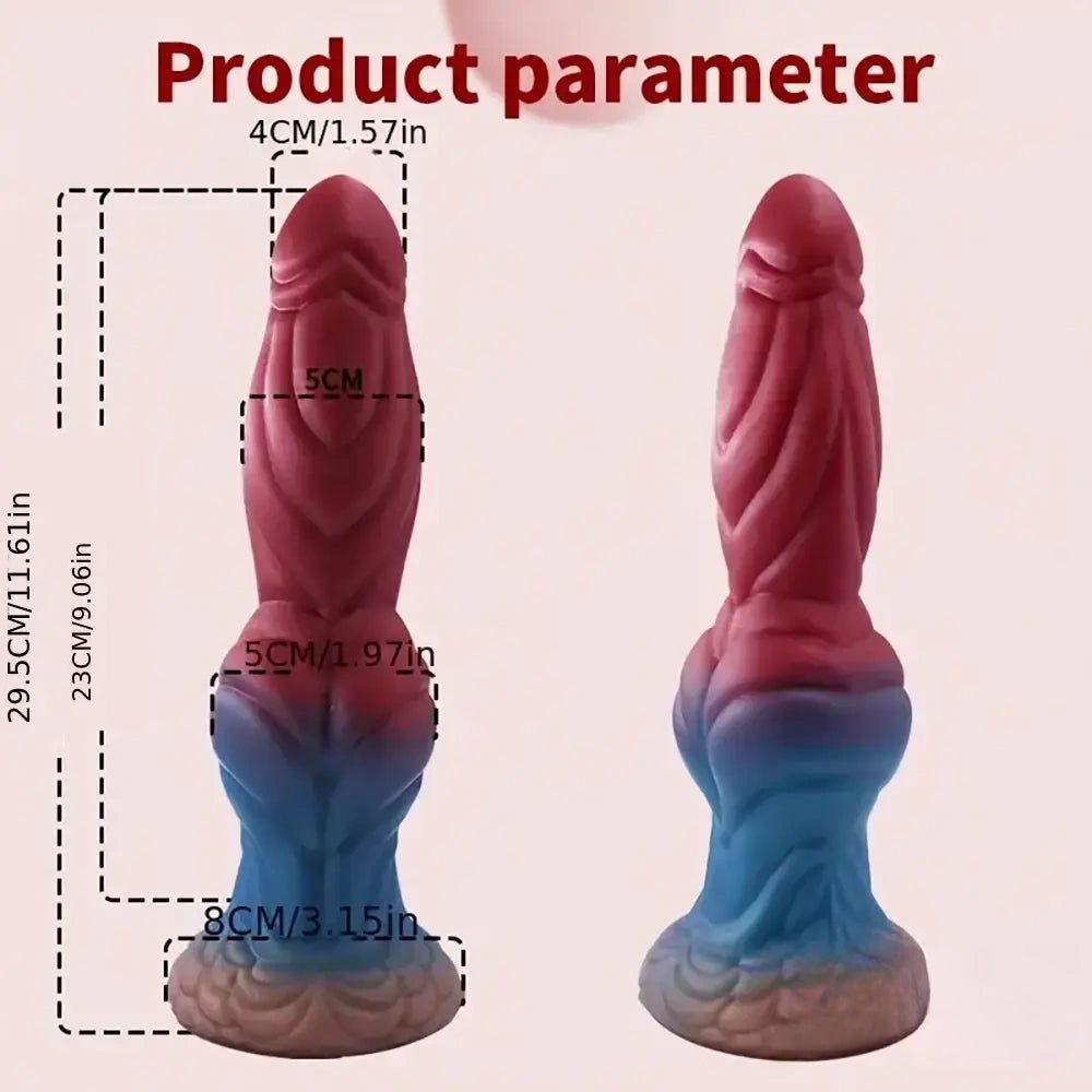 Ridged Fantasy Dildo 11.6in - Dragon Style Monster Dildo
