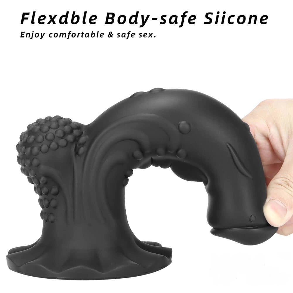 Ridged Fantasy Dual Density Dildo - Textured Fantasy Dildo