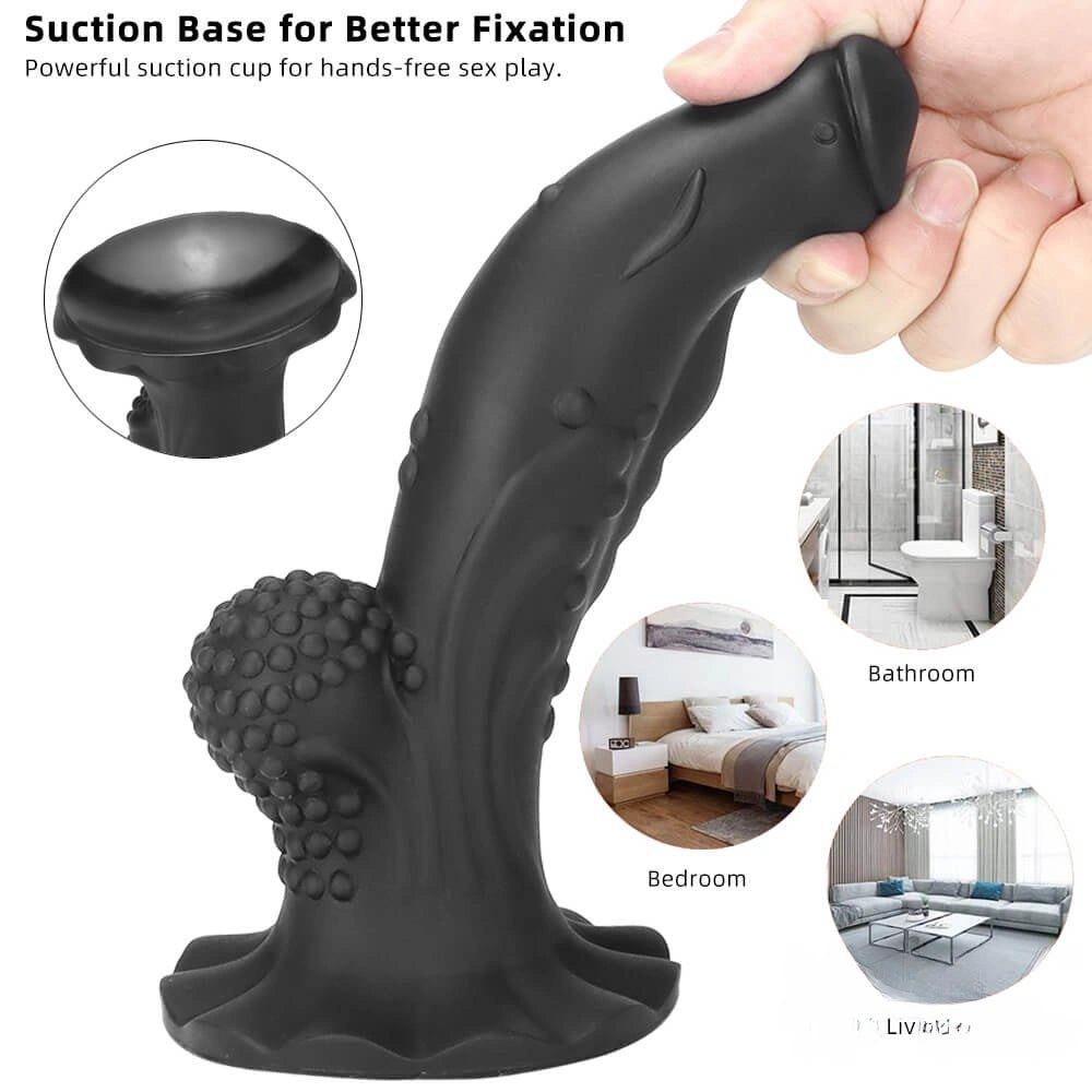 Ridged Fantasy Dual Density Dildo - Textured Fantasy Dildo