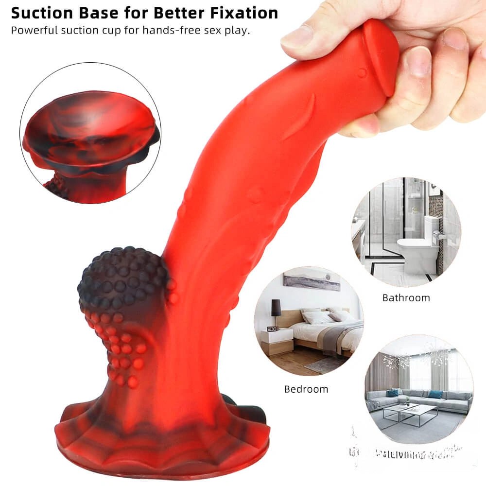 Ridged Fantasy Dual Density Dildo - Textured Fantasy Dildo