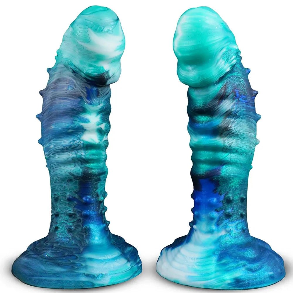 Ridged Fantasy Dildo 7.9 In - Silicone Monster Dildo