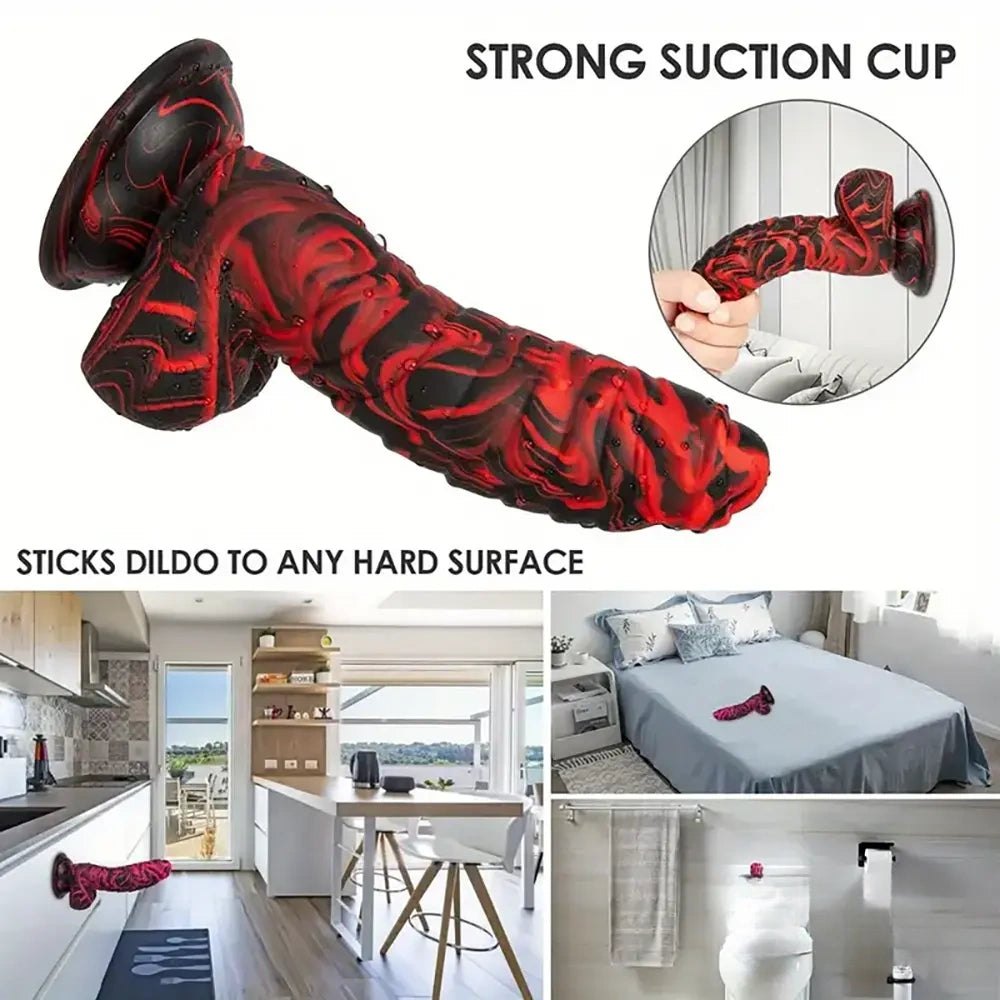 Ridged Fantasy Suction Cup Dildo - Fantasy Dildo