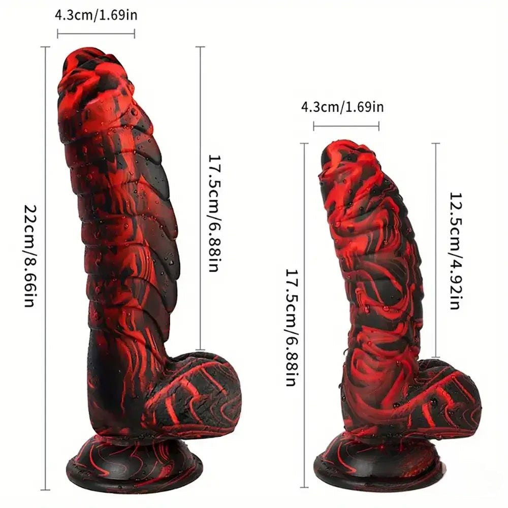 Ridged Fantasy Suction Cup Dildo - Fantasy Dildo
