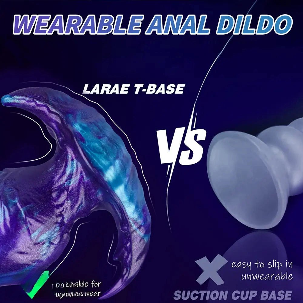 Ridged Fantasy Tentacle Dildo - Silicone Monster Dildo