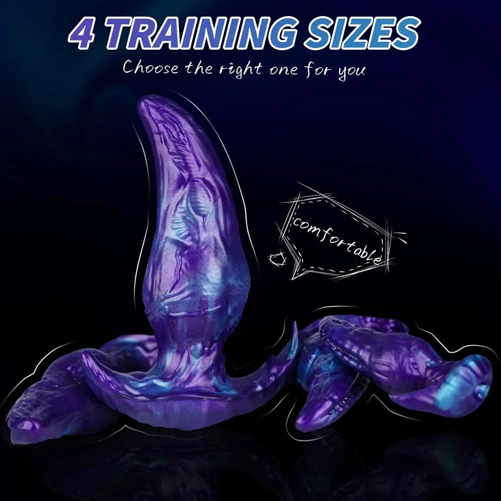 Ridged Fantasy Tentacle Dildo - Silicone Monster Dildo
