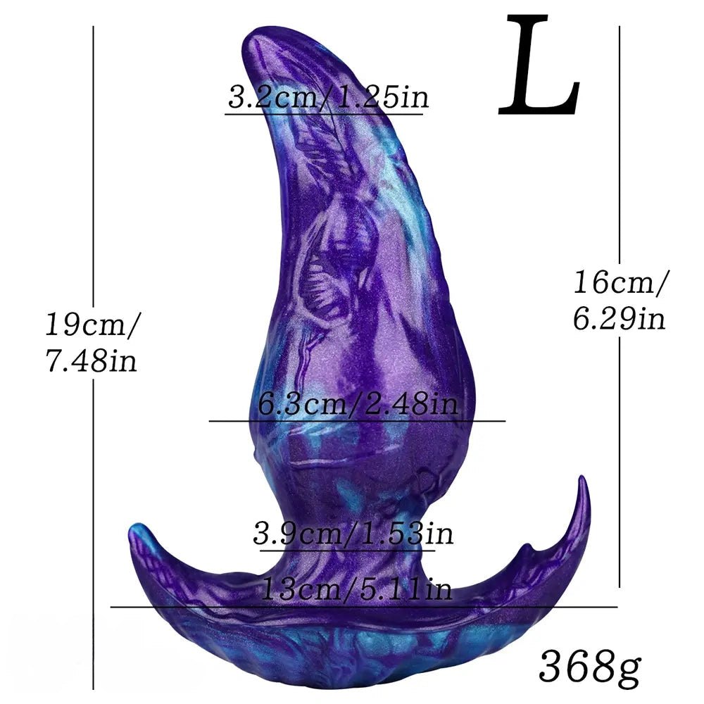 Ridged Fantasy Tentacle Dildo - Silicone Monster Dildo