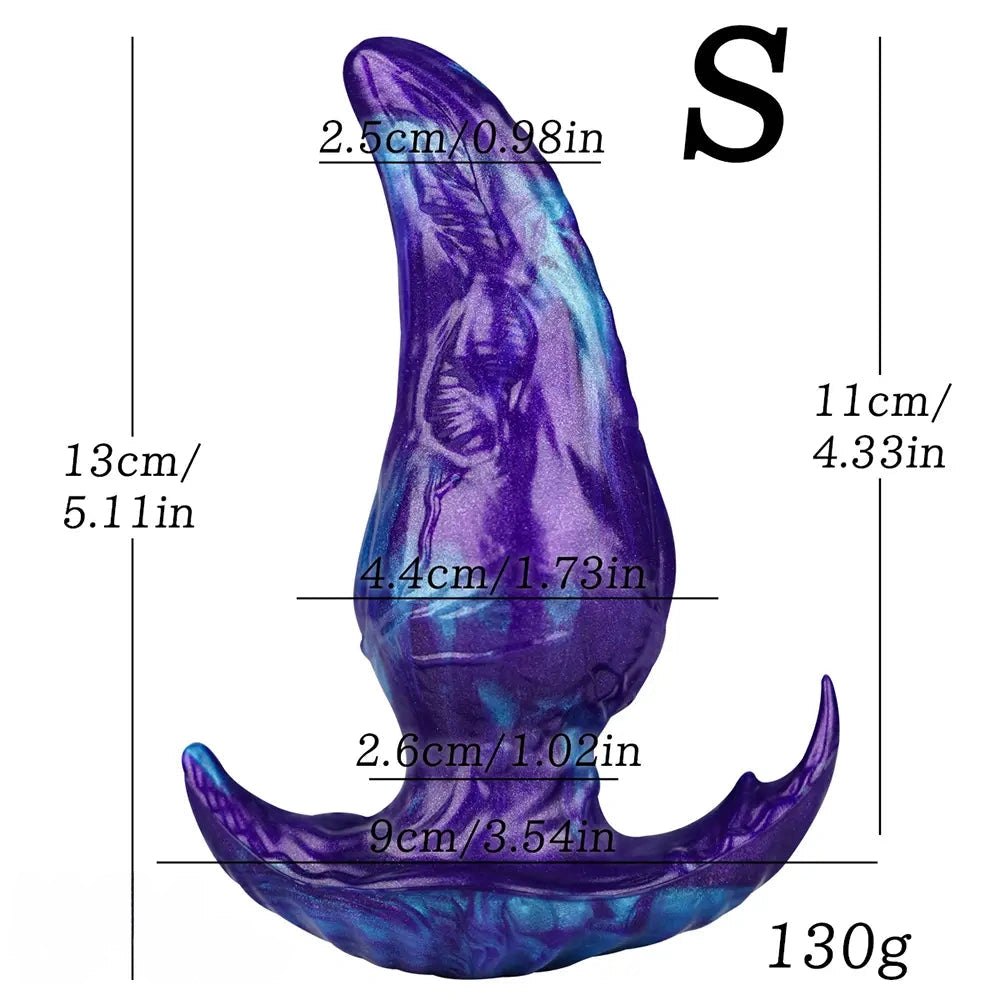 Ridged Fantasy Tentacle Dildo - Silicone Monster Dildo