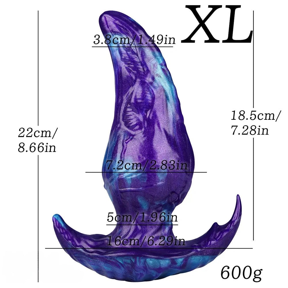 Ridged Fantasy Tentacle Dildo - Silicone Monster Dildo
