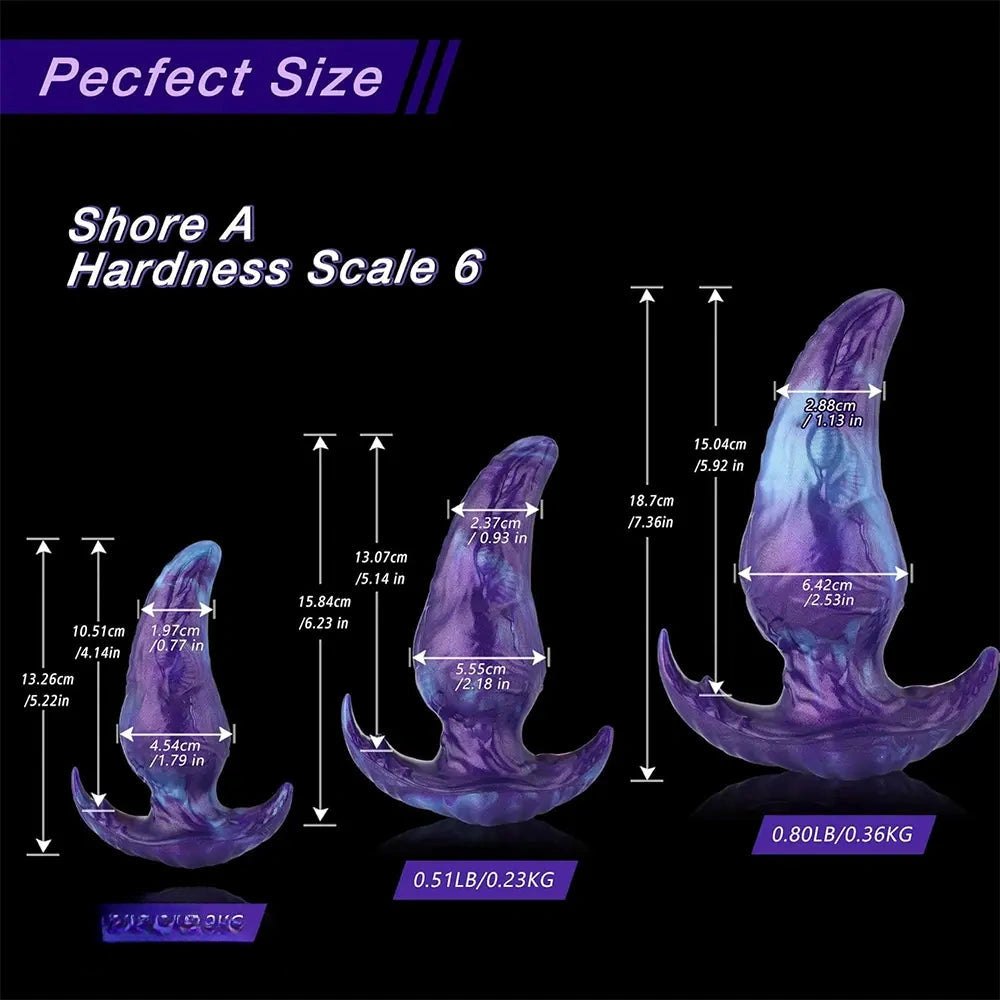 Ridged Fantasy Tentacle Dildo - Silicone Monster Dildo