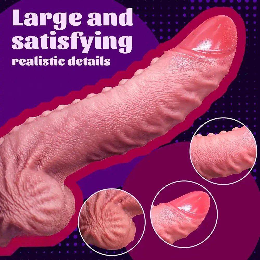 Ridged Flesh Silicone Dildo - Huge Silicone Dildo