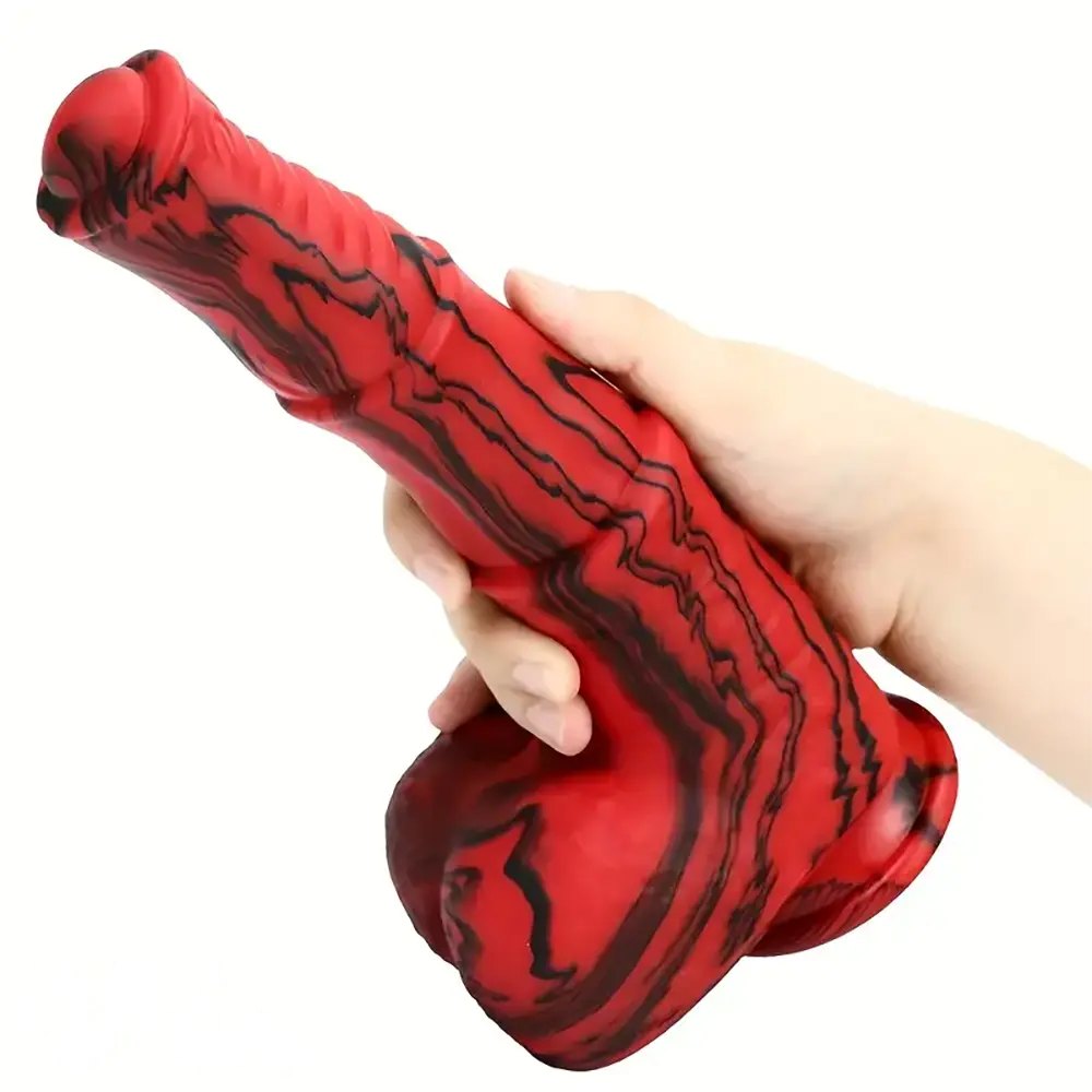 Ridged Flexible Animal Dildo - Silicone Horse Style Dildo