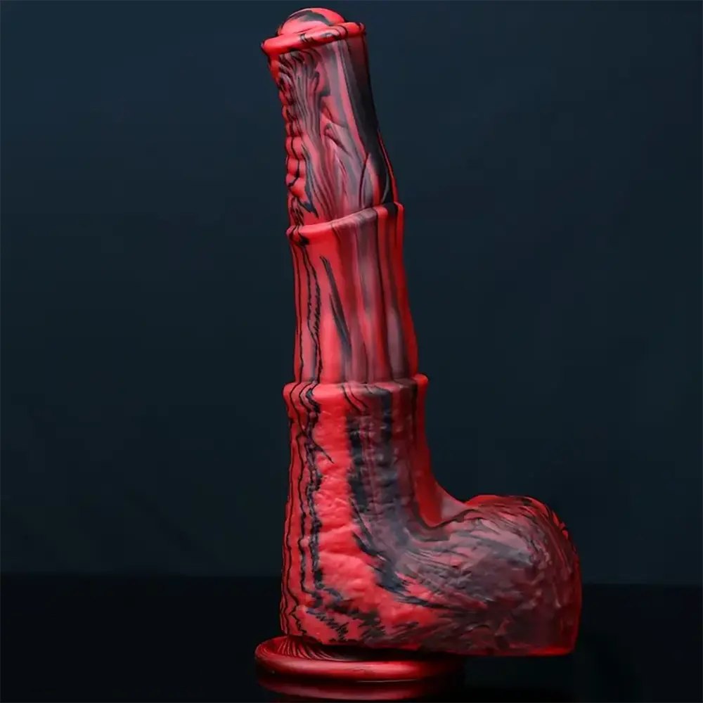 Ridged Flexible Animal Dildo - Silicone Horse Style Dildo