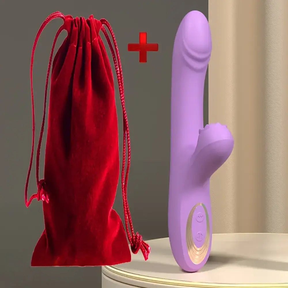 Ridged G-Spot Vibrating Dildo 9.4in - Silicone Vibrating Dildo