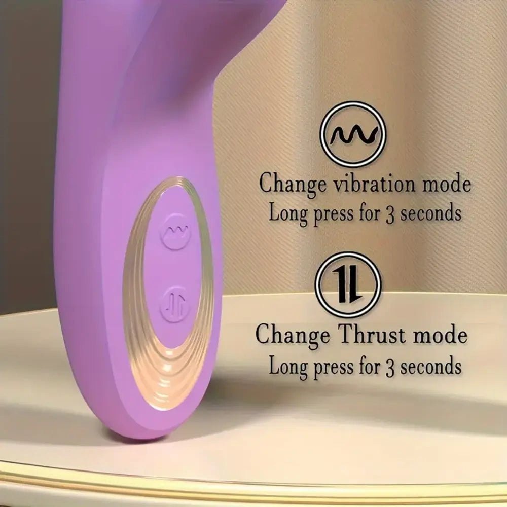 Ridged G-Spot Vibrating Dildo 9.4in - Silicone Vibrating Dildo