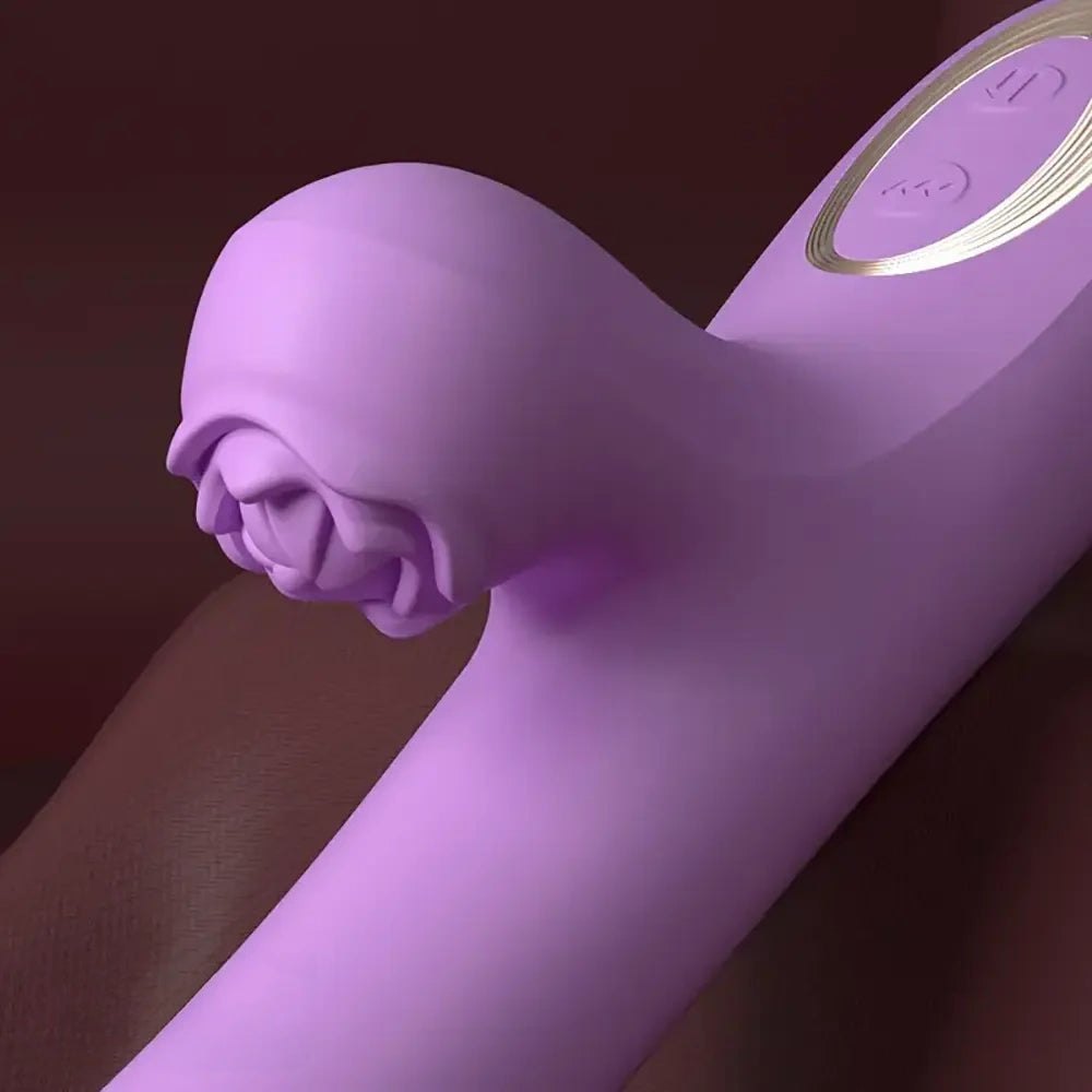 Ridged G-Spot Vibrating Dildo 9.4in - Silicone Vibrating Dildo