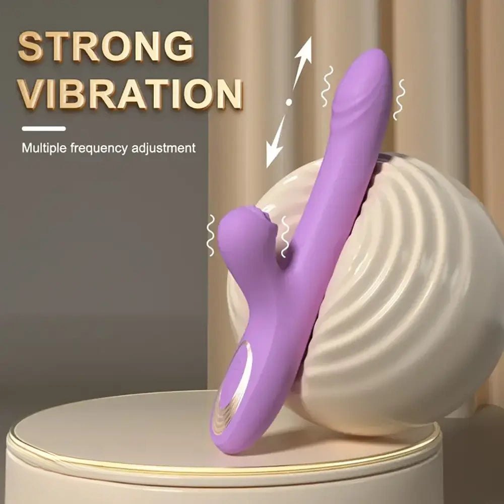 Ridged G-Spot Vibrating Dildo 9.4in - Silicone Vibrating Dildo