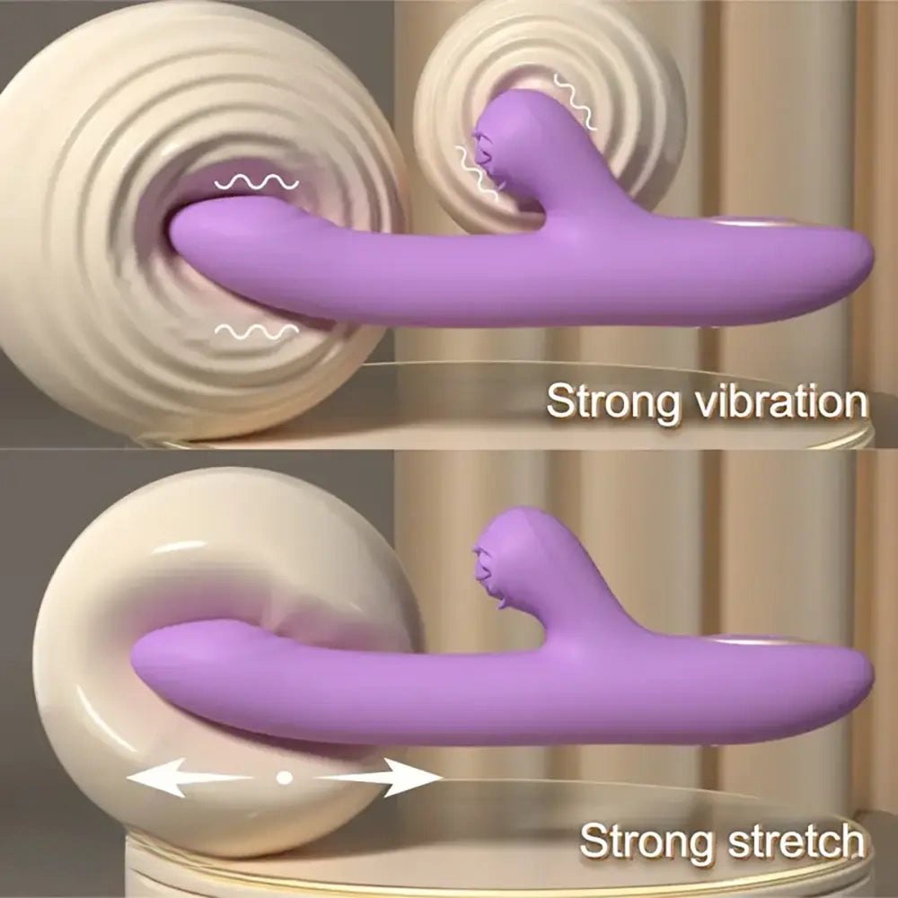 Ridged G-Spot Vibrating Dildo 9.4in - Silicone Vibrating Dildo