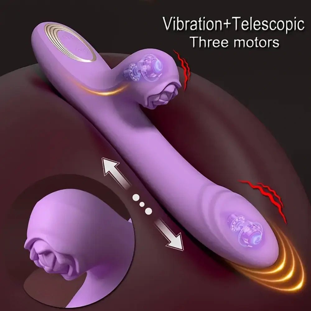 Ridged G-Spot Vibrating Dildo 9.4in - Silicone Vibrating Dildo