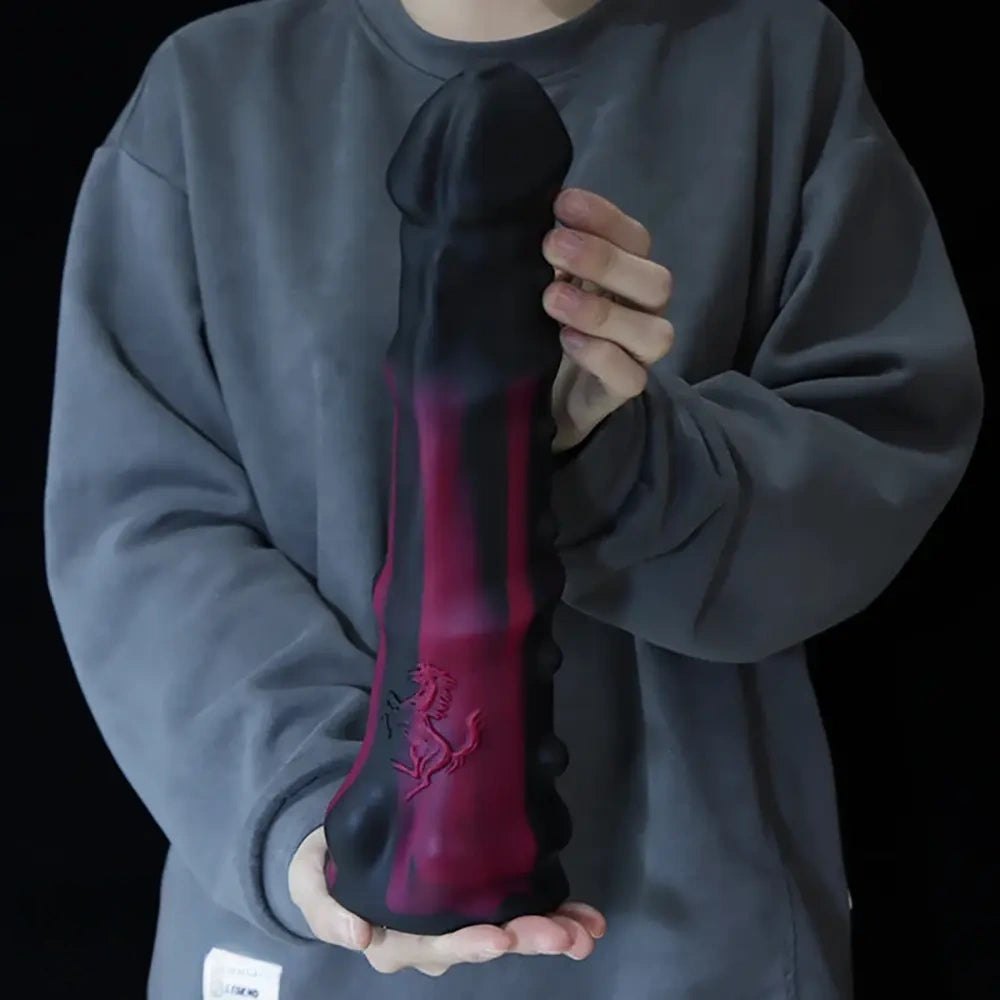 Ridged Horse Animal Dildo - Thick Silicone Animal-Style Dildo