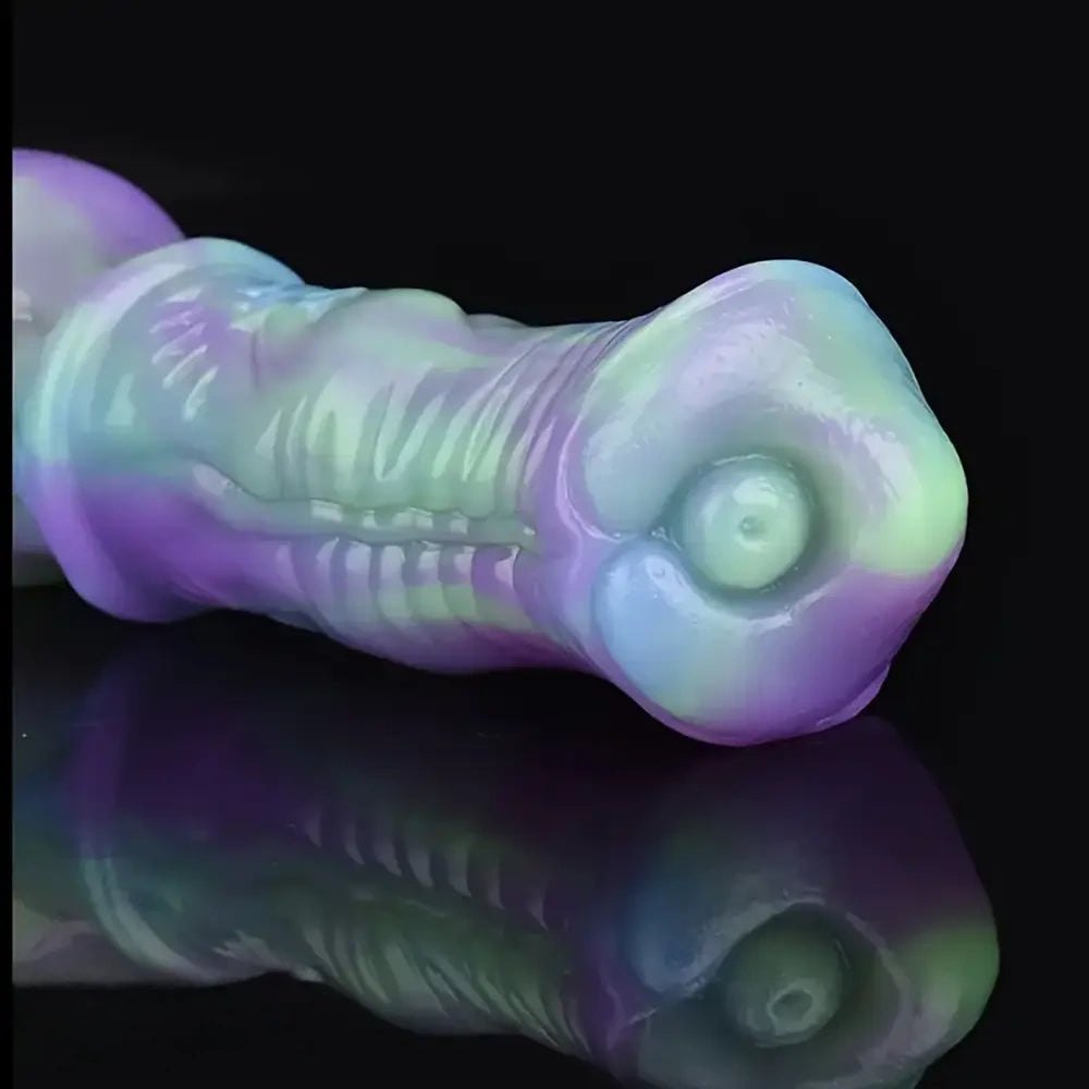 Ridged Horse Fantasy Dildo 9.8in - Silicone Horse Animal Dildo