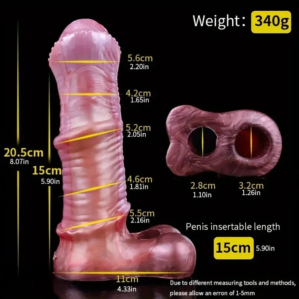 Ridged Horse-Style Animal Dildo - Knotted Horse Dildo