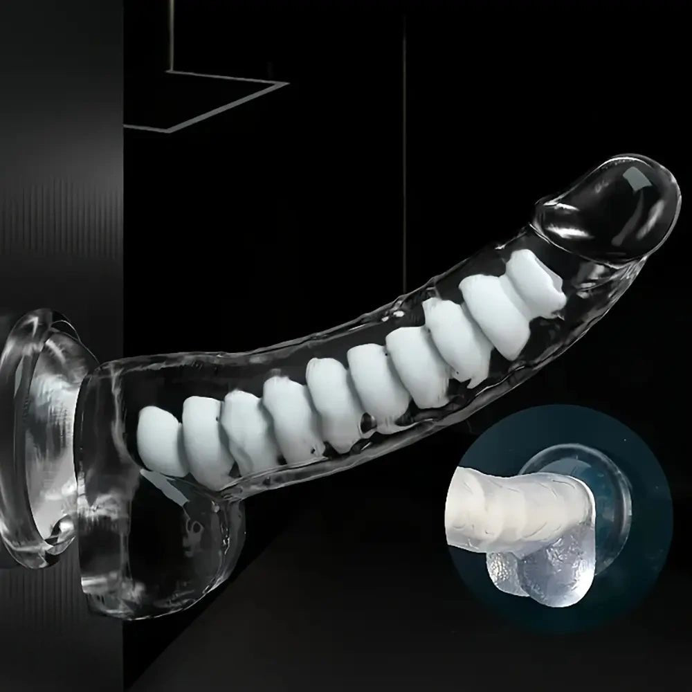 Ridged Keel Fantasy Dildo 8.46in - TPE Fantasy Dildo
