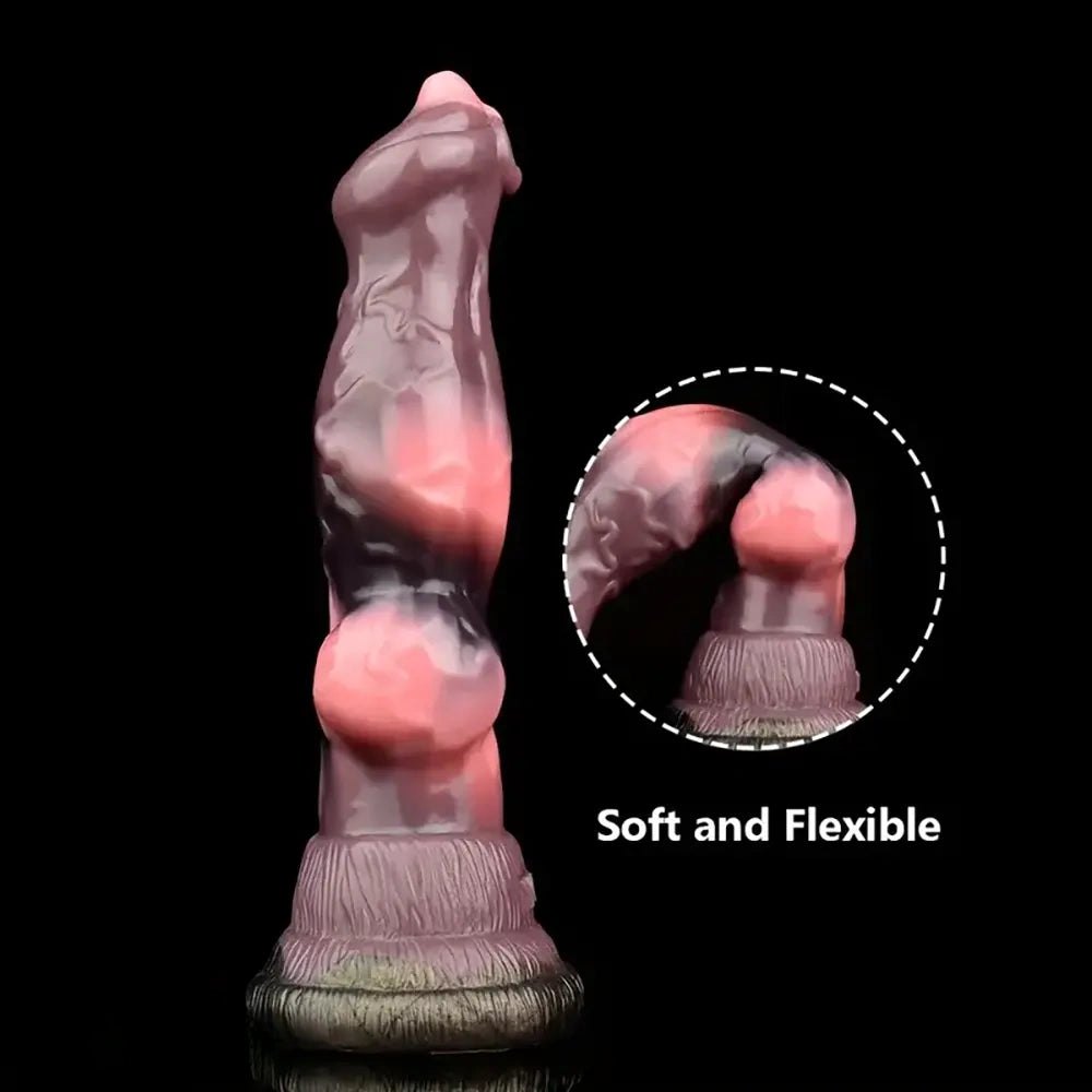 Ridged Knot Animal Dildo - Horse Style Knotted Dildo