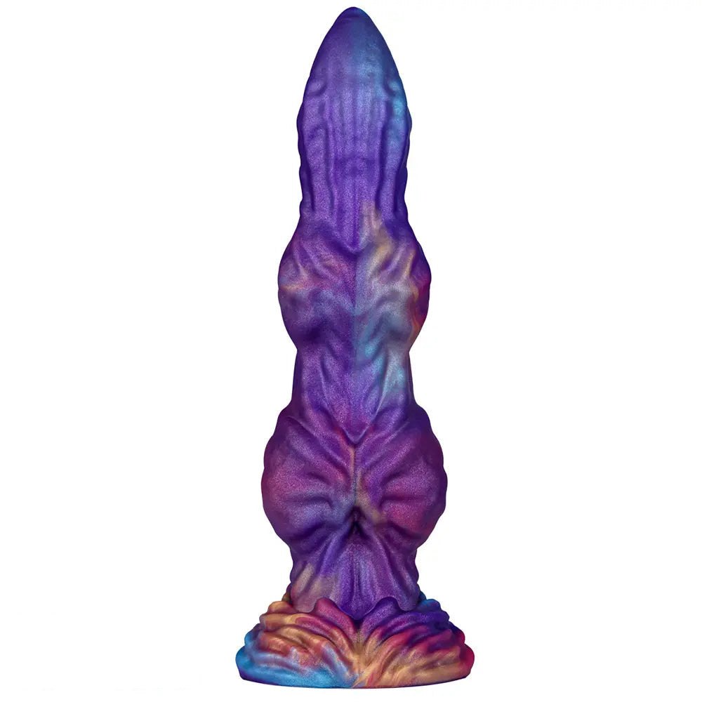 Ridged Knotted Silicone Dildo - Knotted Animal Dildo Toy
