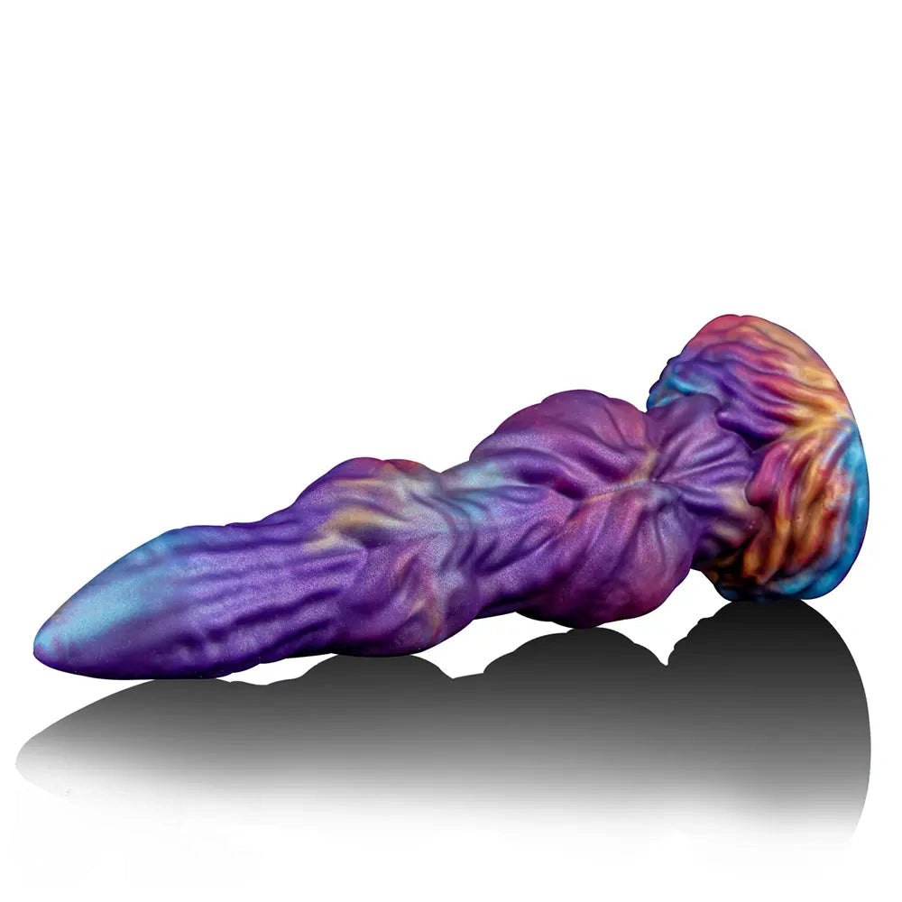 Ridged Knotted Silicone Dildo - Knotted Animal Dildo Toy